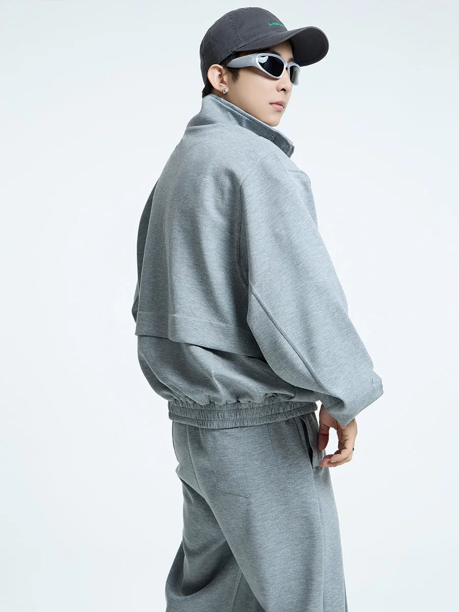 【23s September.】Simple Casual Trousers Top Sports Suit -M