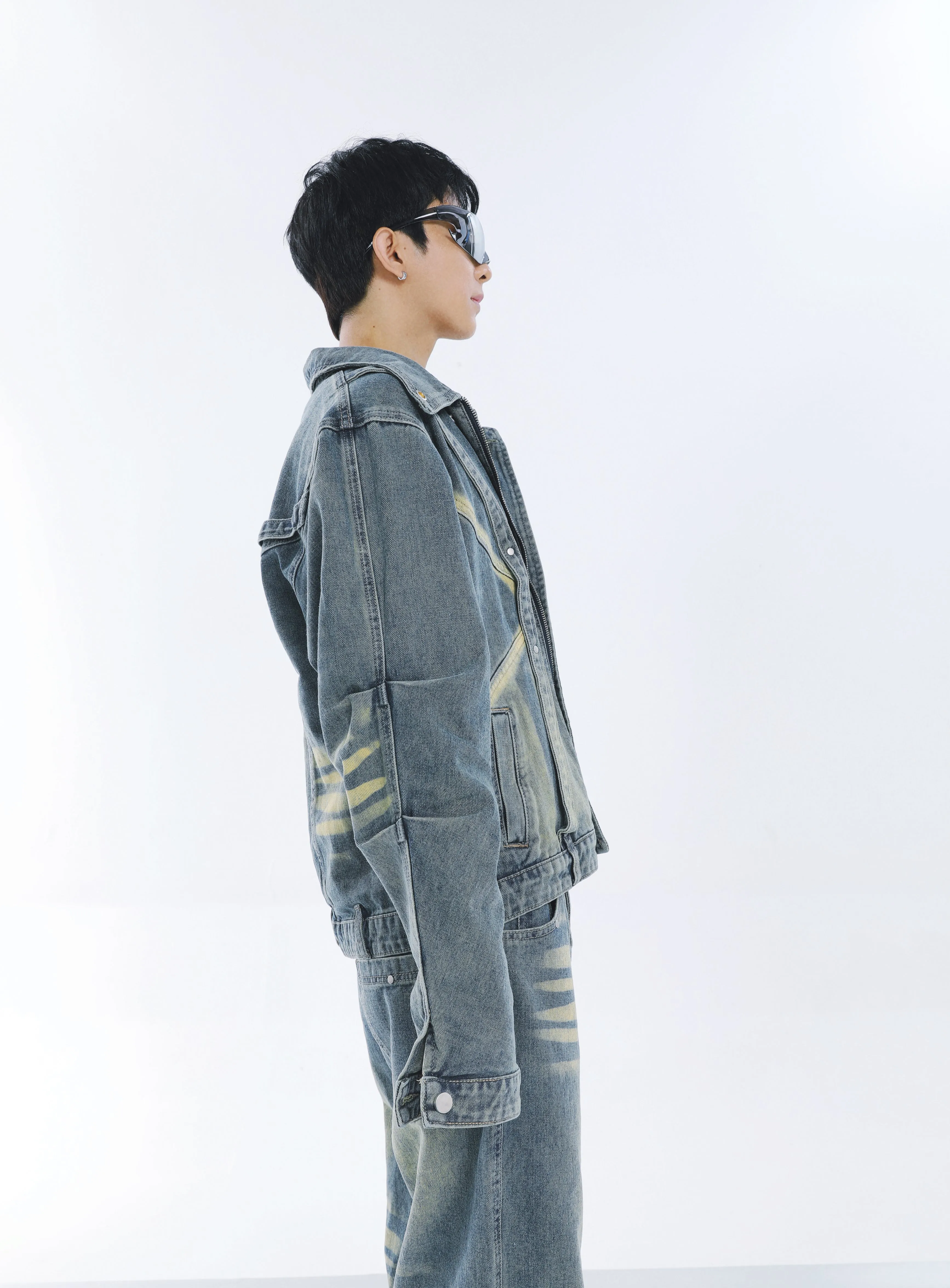 【23s September.】Vintage washed denim suit