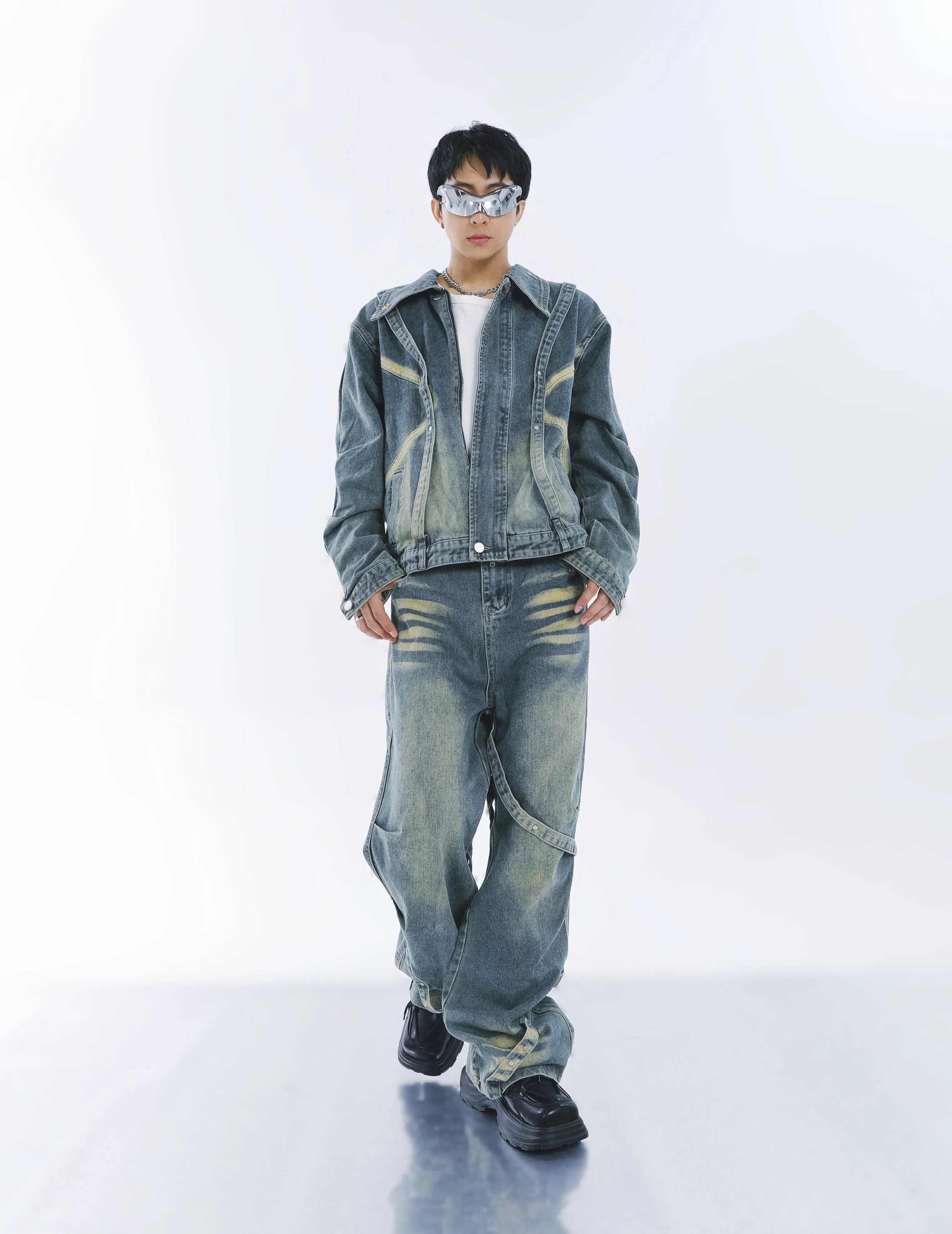 【23s September.】Vintage washed denim suit