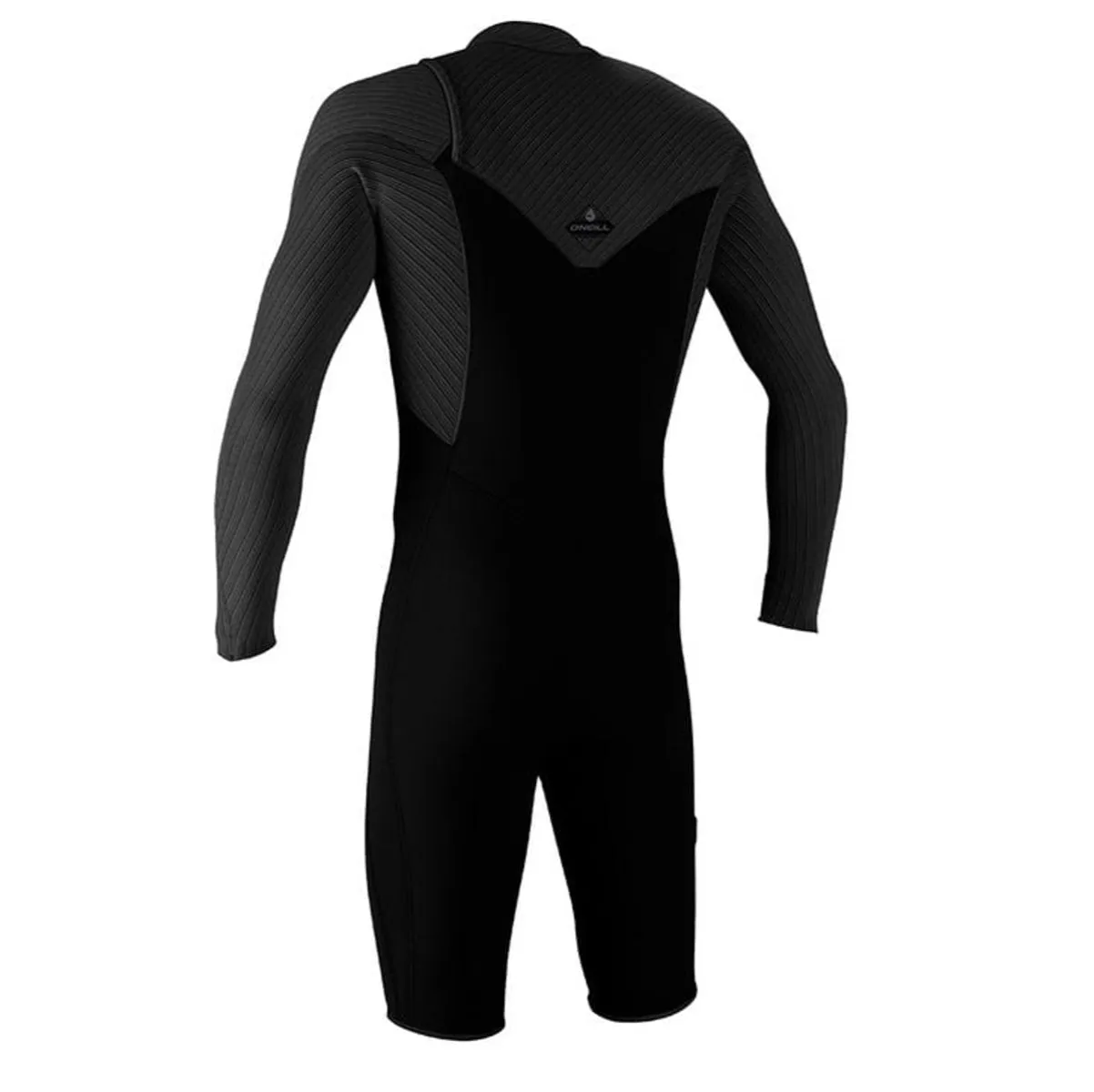 2mm Mens O'Neill HYPERFREAK Chest Zip Long Sleeve Springsuit - Black