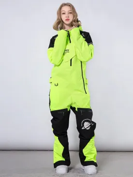 Ashore Ski Shop One-Piece Ski Suit Overalls Women Men Outdoor Snowboard