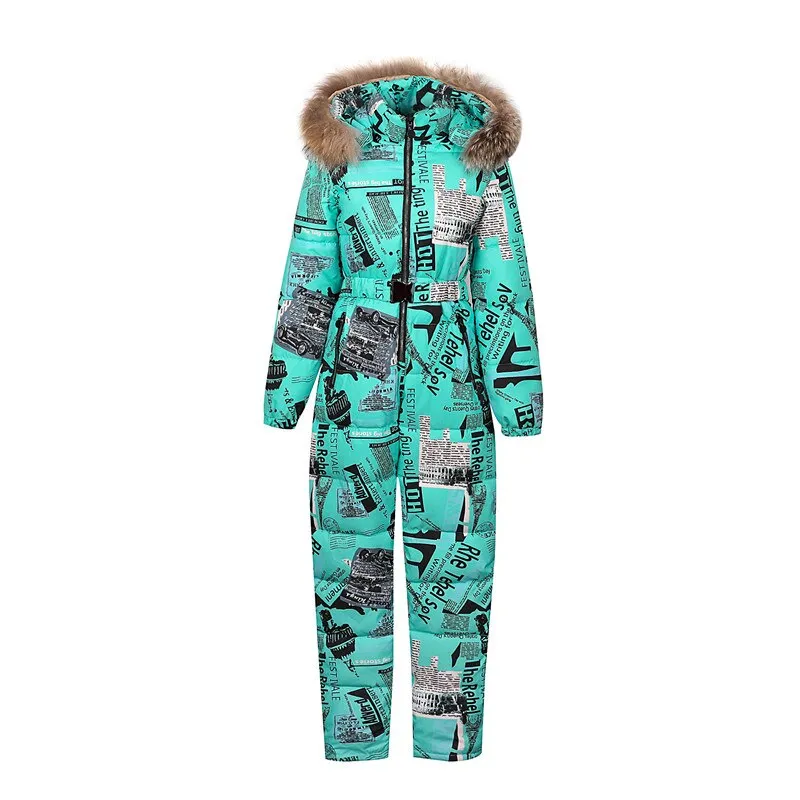 Ashore Ski Shop Warm One Piece Jumpsuit Women Outfit Ski Suit Jacket Winter