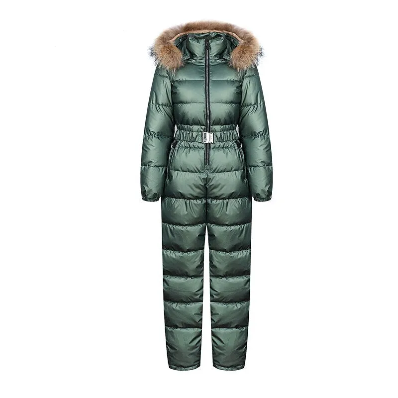 Ashore Ski Shop Warm One Piece Jumpsuit Women Outfit Ski Suit Jacket Winter