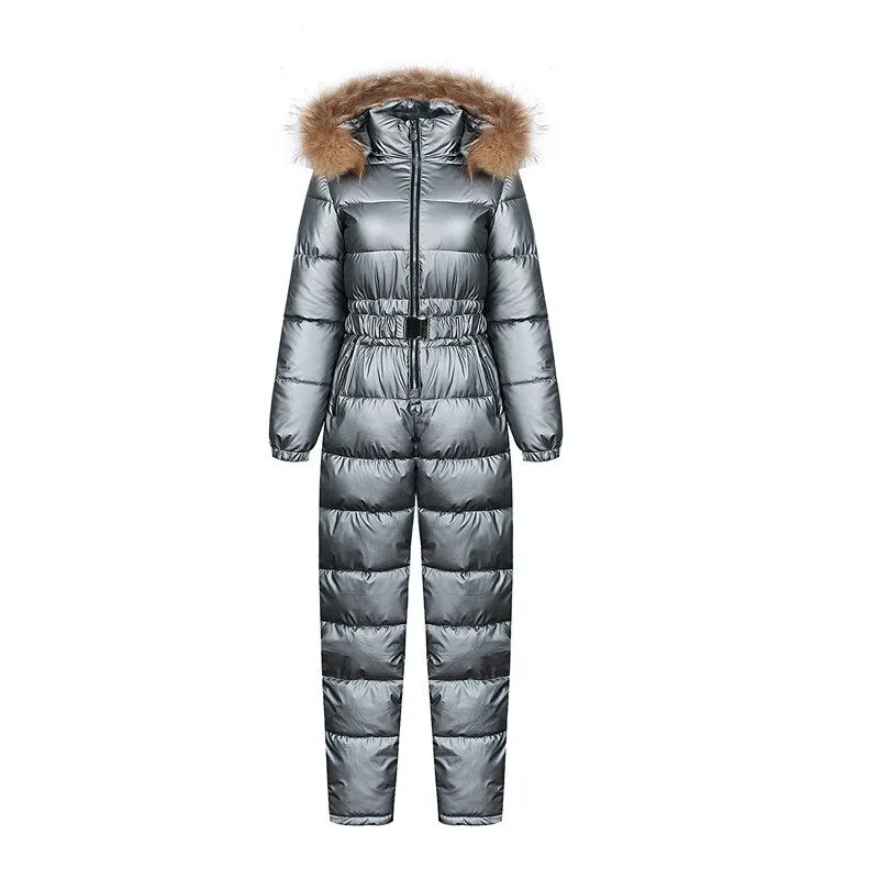 Ashore Ski Shop Warm One Piece Jumpsuit Women Outfit Ski Suit Jacket Winter