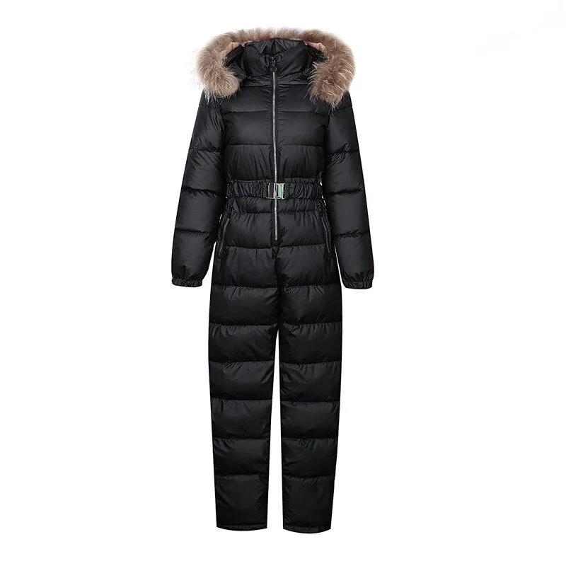 Ashore Ski Shop Warm One Piece Jumpsuit Women Outfit Ski Suit Jacket Winter