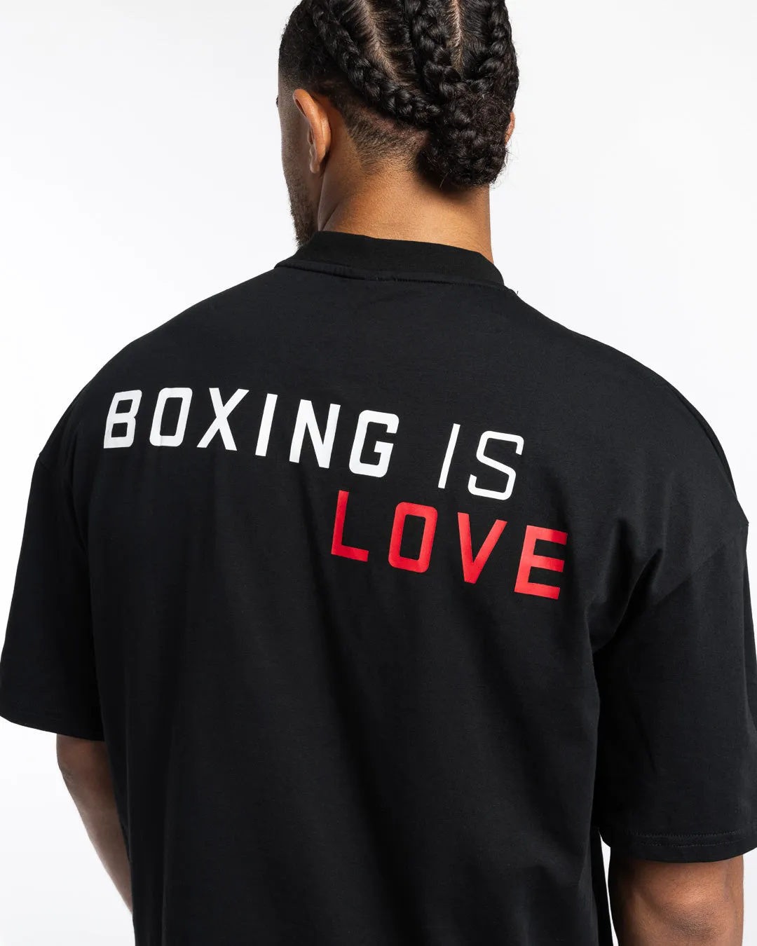 Boxing is Love Oversized T-Shirt - Black