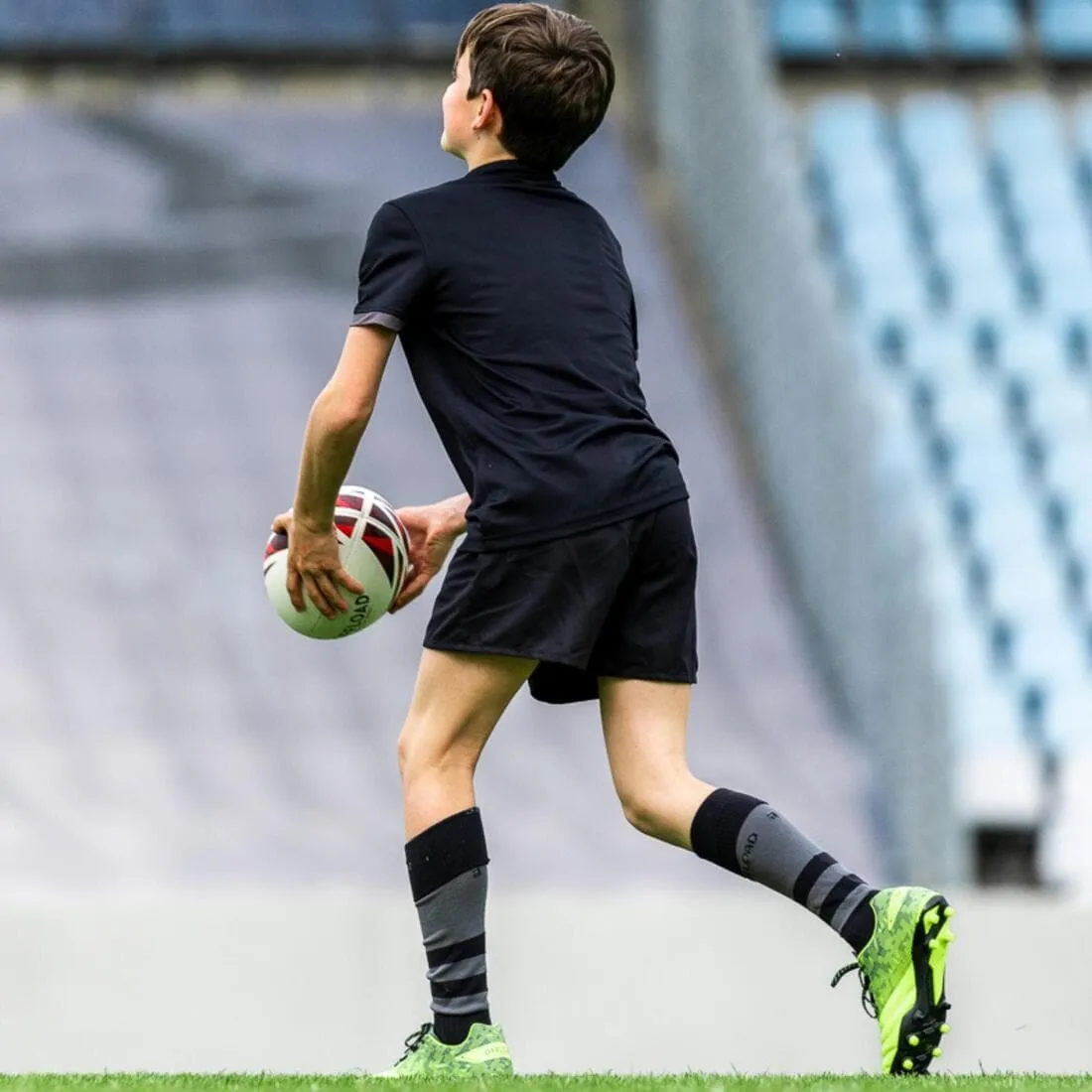 Chaussettes hautes de rugby enfant R500