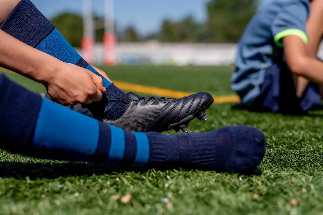 Chaussettes hautes de rugby enfant R500