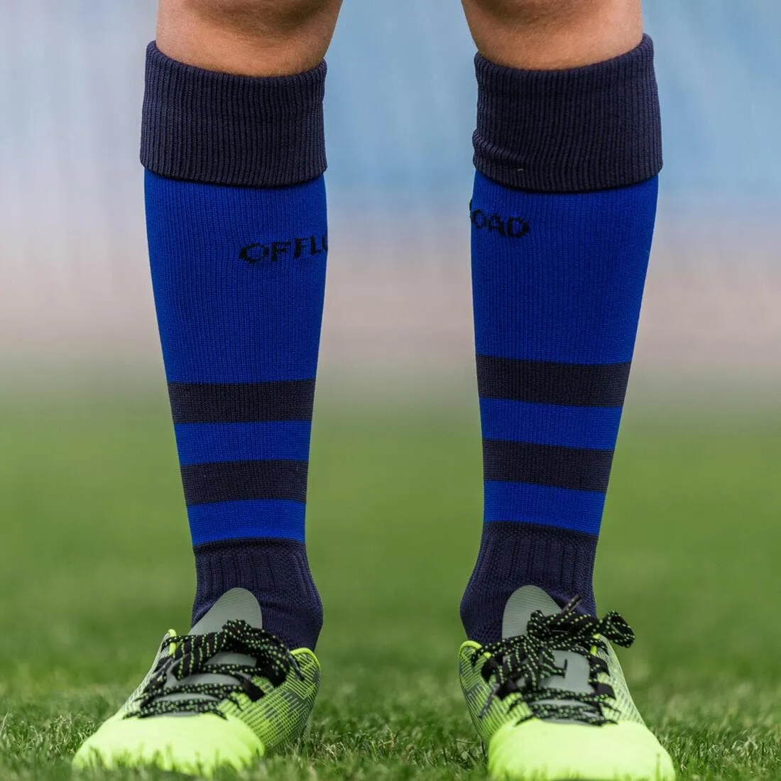 Chaussettes hautes de rugby enfant R500