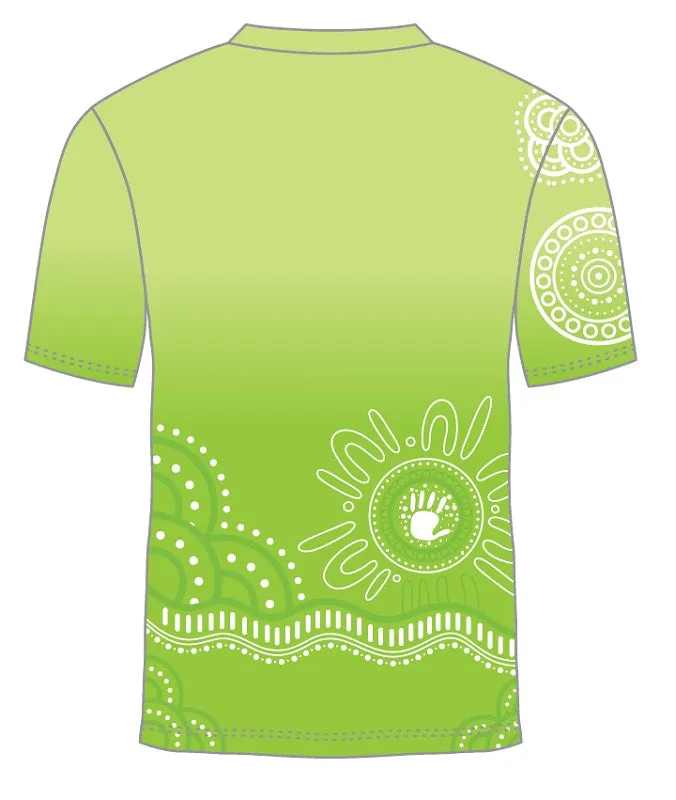 Custom Indigenous Polo Shirt - Dreamtime Grace