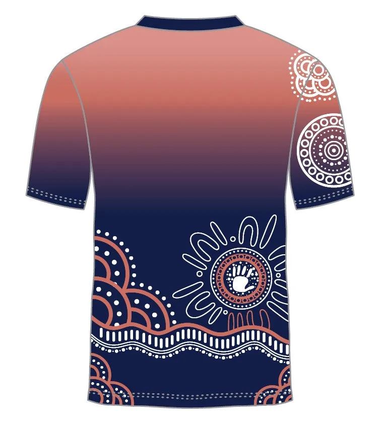 Custom Indigenous Polo Shirt - Dreamtime Grace