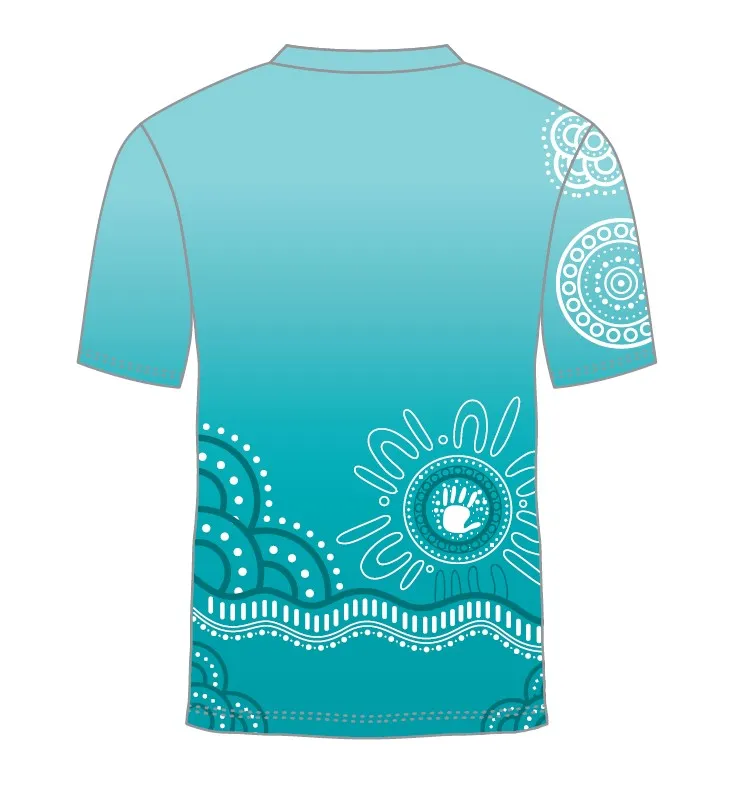 Custom Indigenous Polo Shirt - Dreamtime Grace