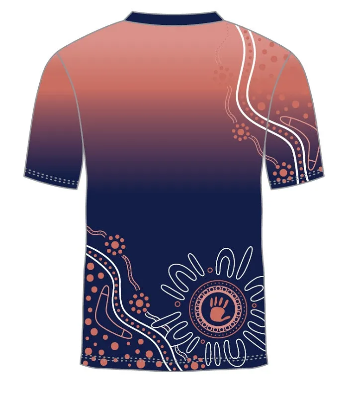 Custom Indigenous Polo Shirt - Kali Rainforest