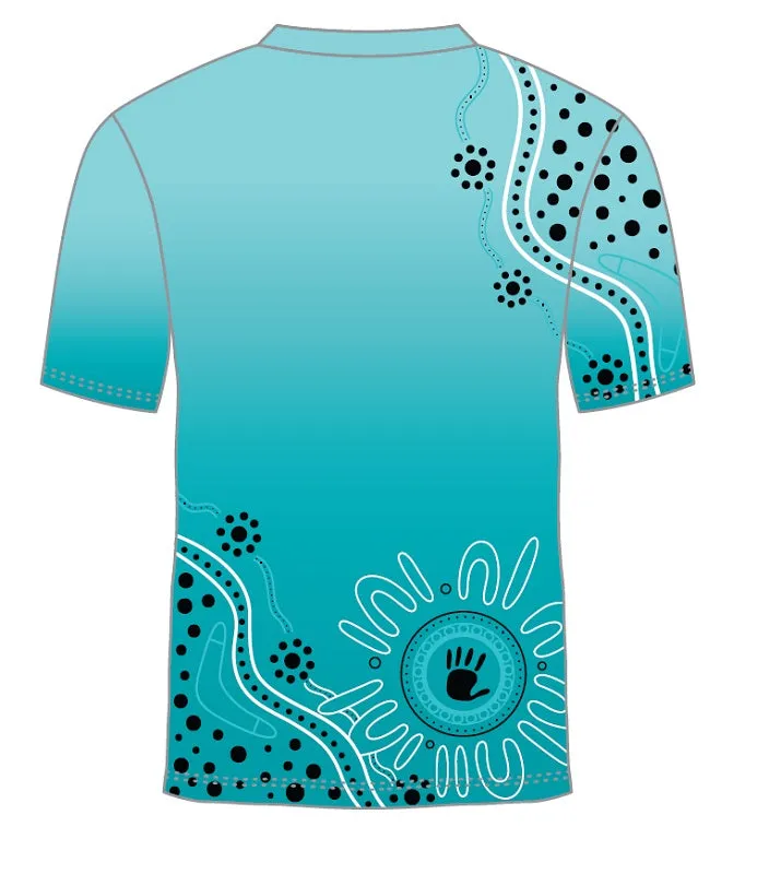 Custom Indigenous Polo Shirt - Kali Rainforest