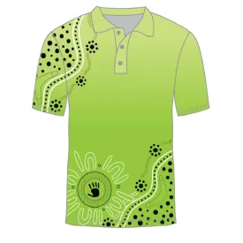 Custom Indigenous Polo Shirt - Kali Rainforest