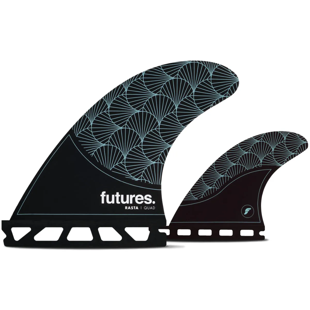 Futures Fins Rasta Honeycomb Quad Fin Set