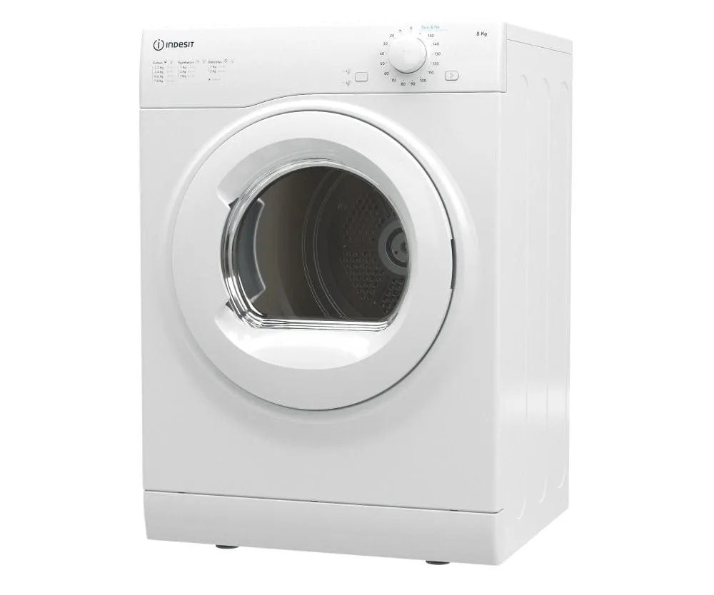 Indesit I1D80WUK 8kg Air Vented Tumble Dryer - White