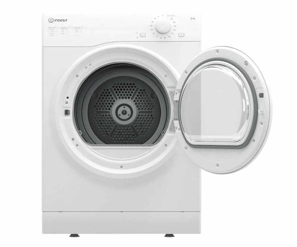 Indesit I1D80WUK 8kg Air Vented Tumble Dryer - White