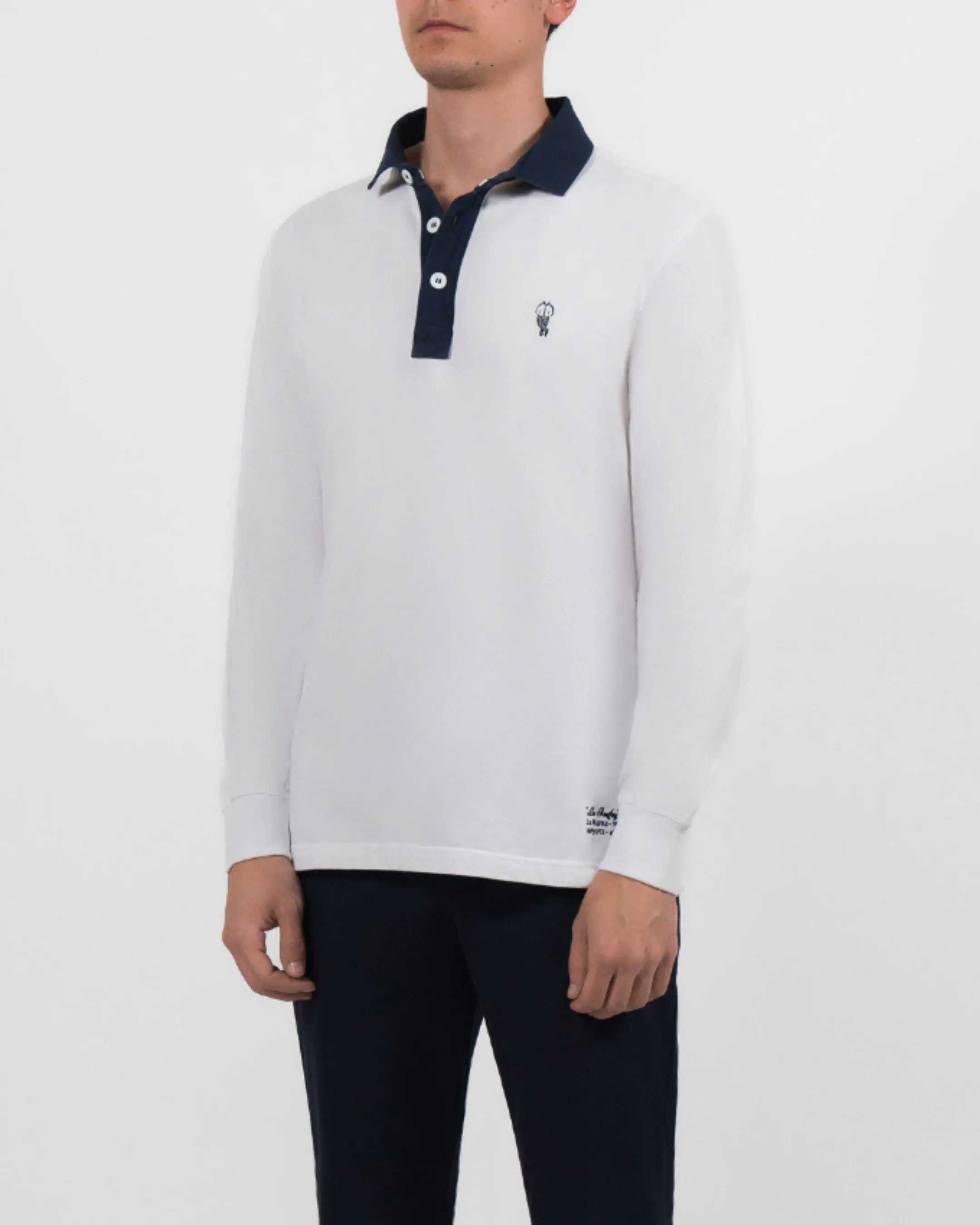 'Le Rugby' Classique White Rugby Shirt