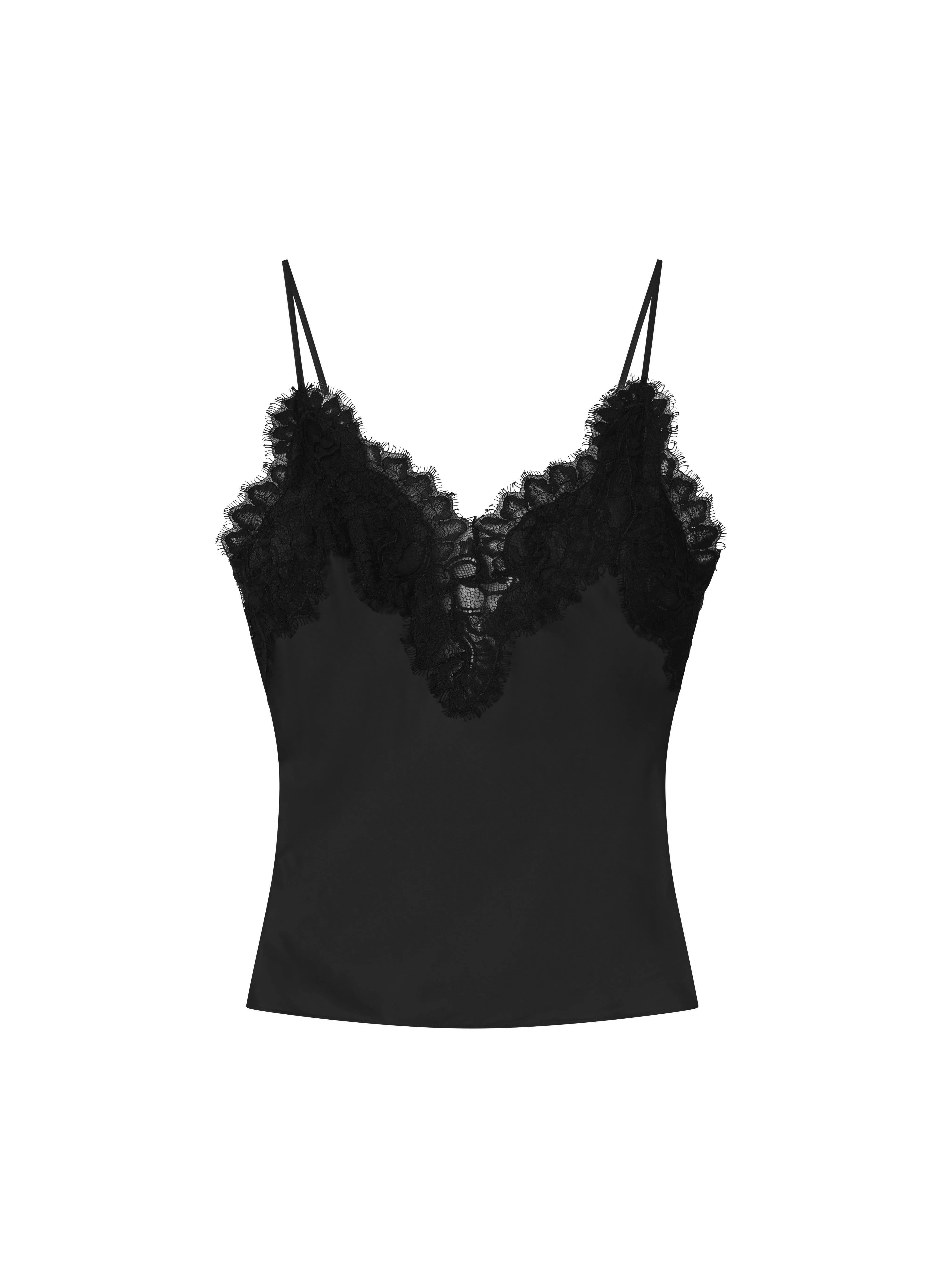 Lennon Satin and Lace Camisole Top