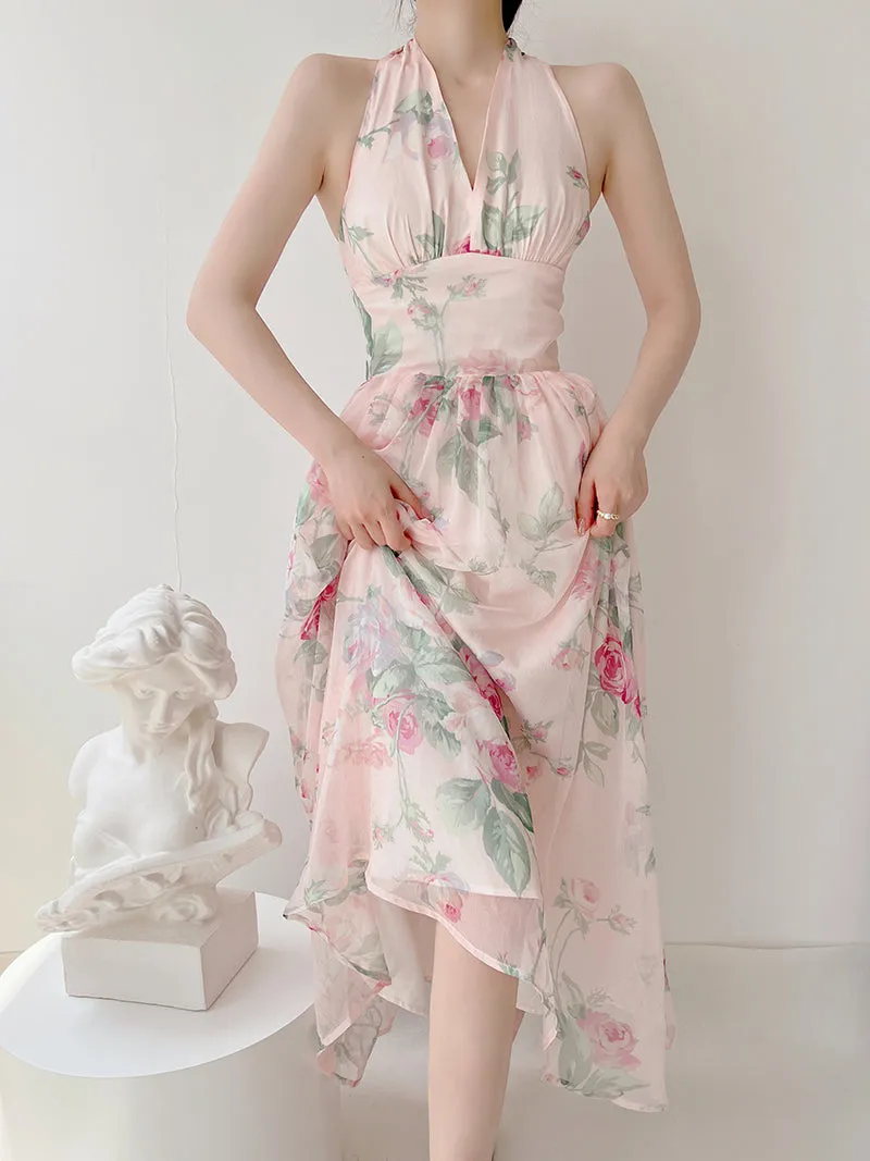 Lost In Dream Floral Dress Gown