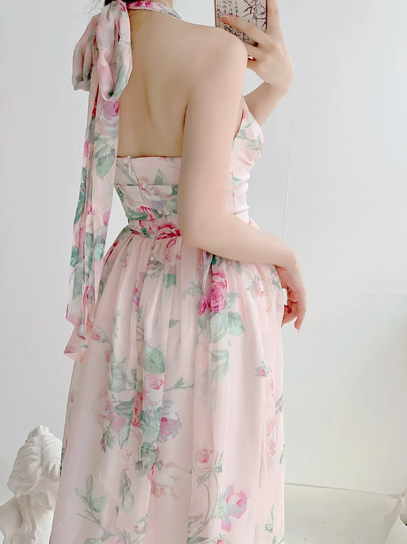 Lost In Dream Floral Dress Gown