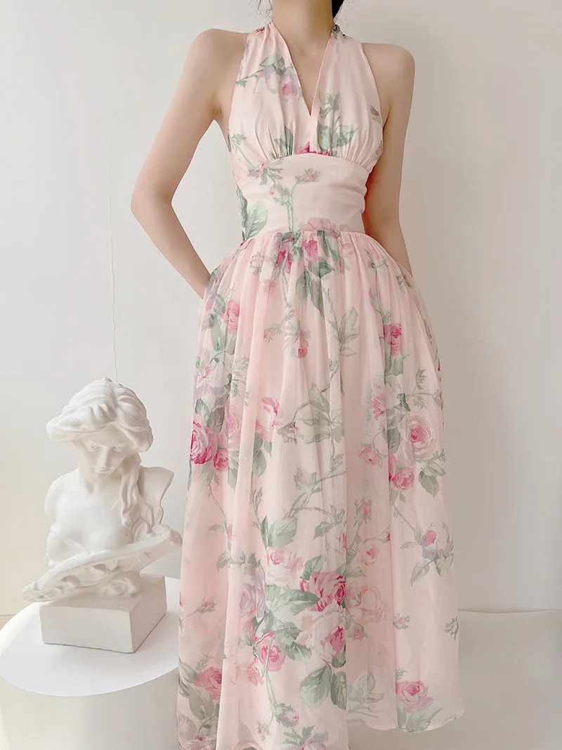 Lost In Dream Floral Dress Gown