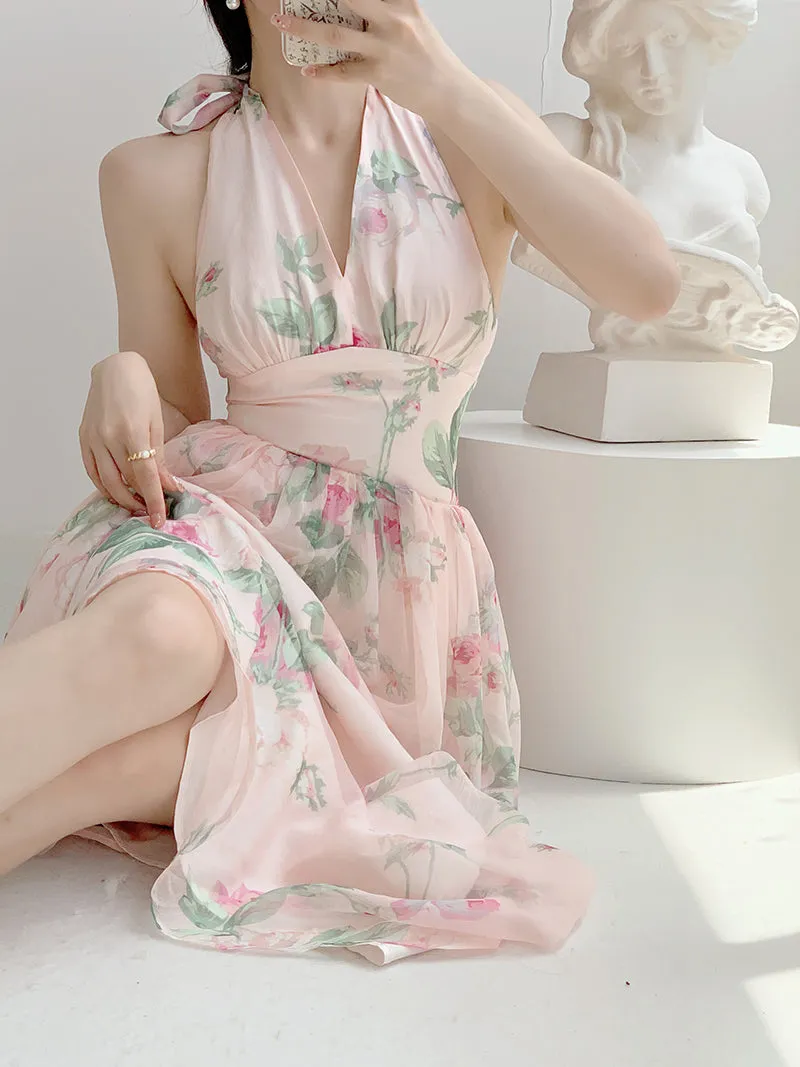 Lost In Dream Floral Dress Gown