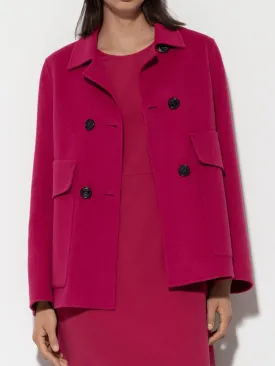 Luisa Cerano Double Face Jacket In Berry Pink 408591 4080 Col 0455