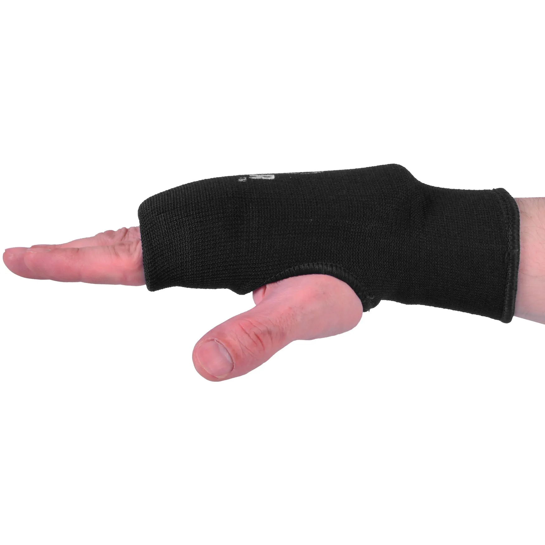 MAR-168B | Black Elasticated Fabric Mitts For Hand Protection