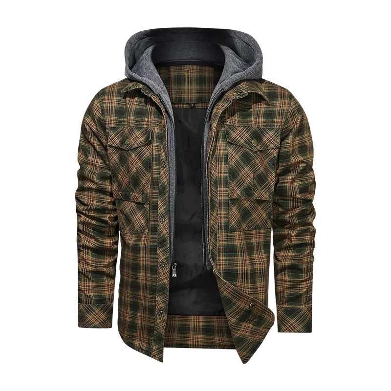 Men Warm Jacket Fleece Thick Autumn Winter Detachable Hoodies Jackets Men Slim Fit Men Clothing