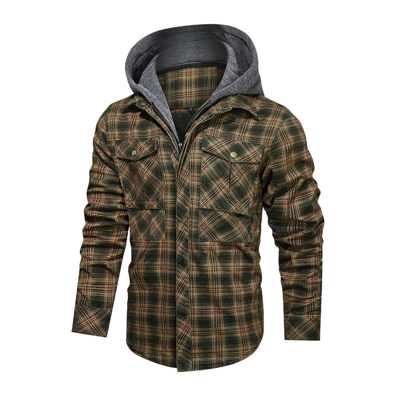 Men Warm Jacket Fleece Thick Autumn Winter Detachable Hoodies Jackets Men Slim Fit Men Clothing