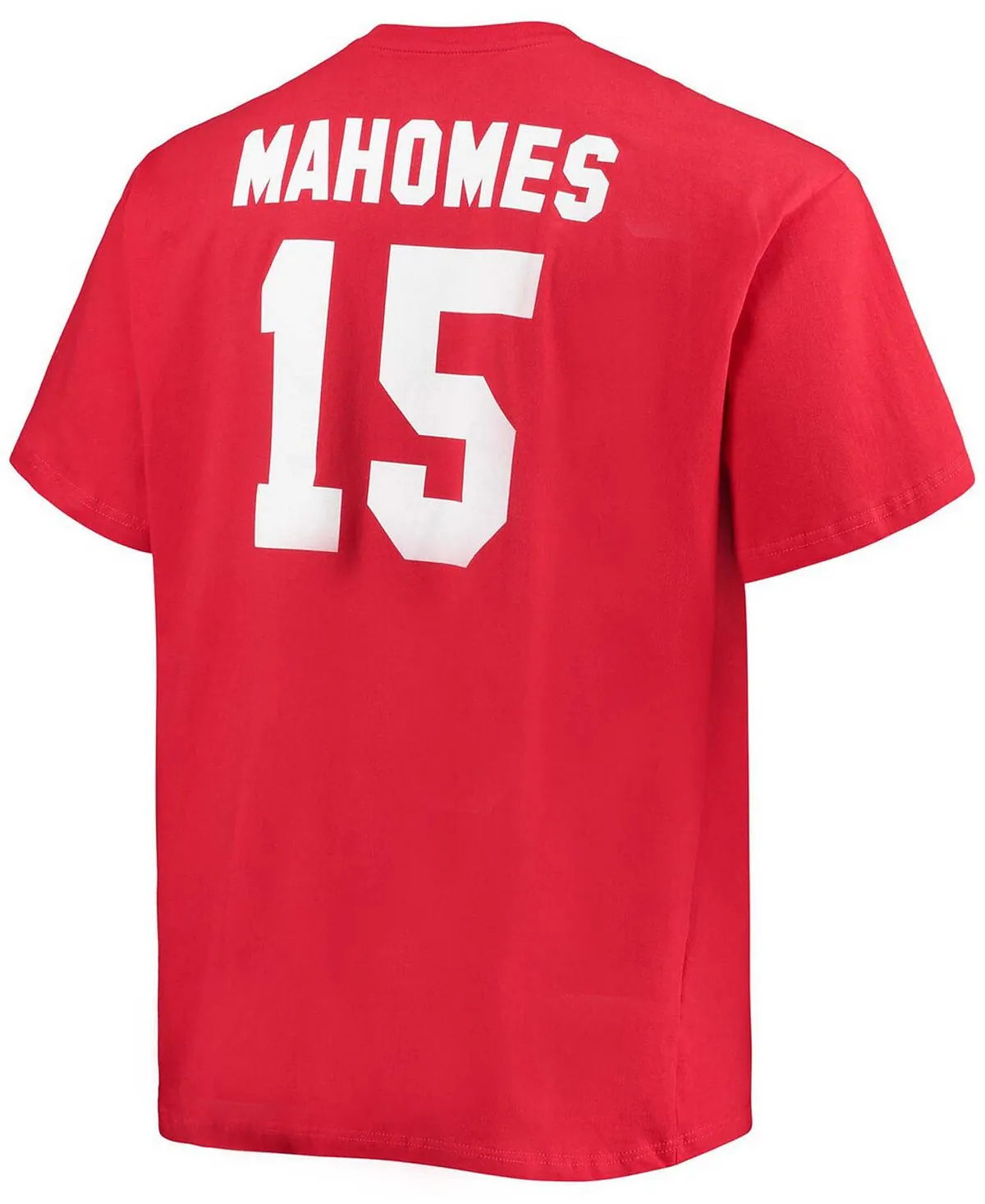 Men's big and tall patrick mahomes red kansas city chiefs jersey with player name and number Fanatics red