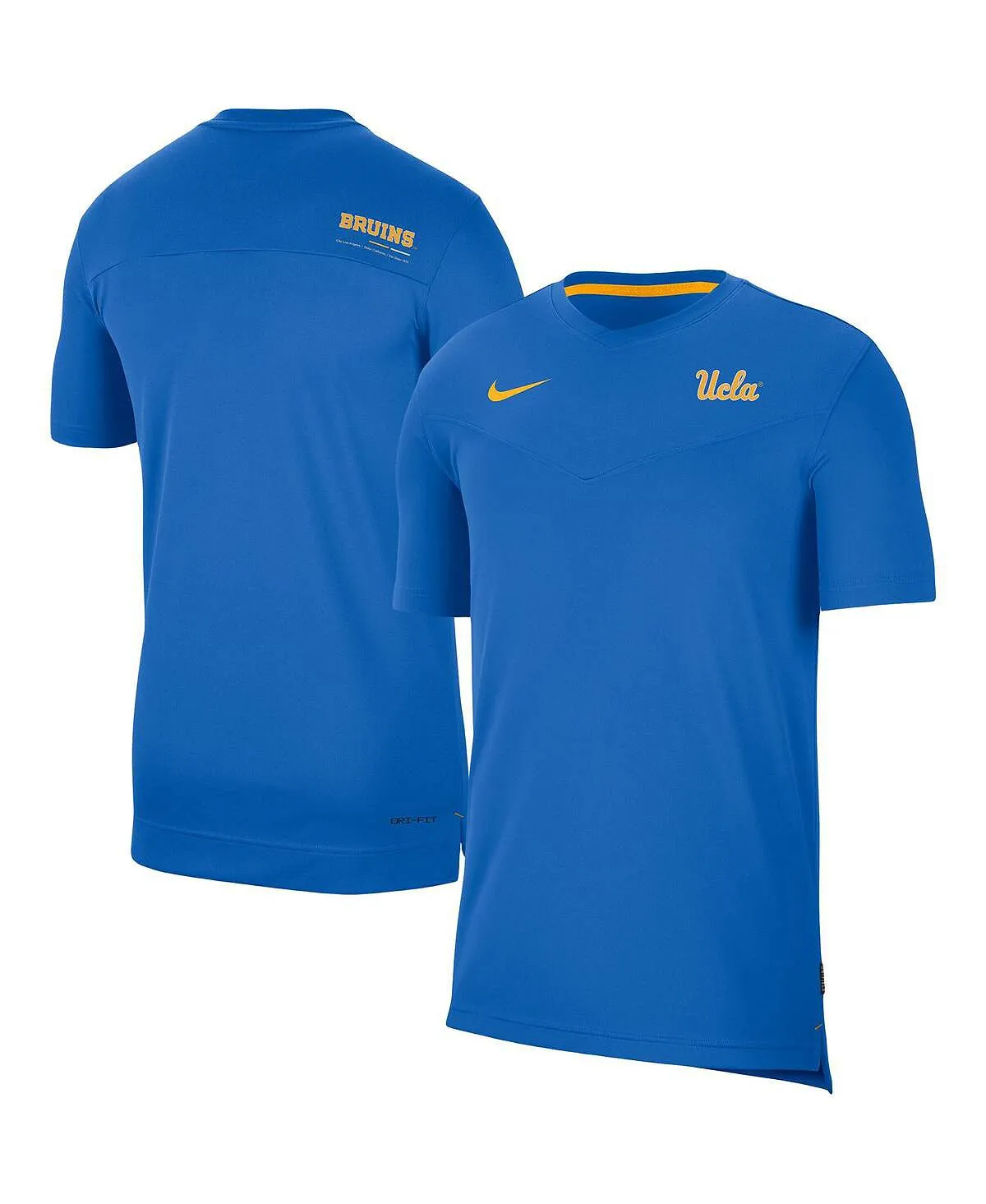 Men's blue t-shirt ucla bruins coach uv performance Nike, blue