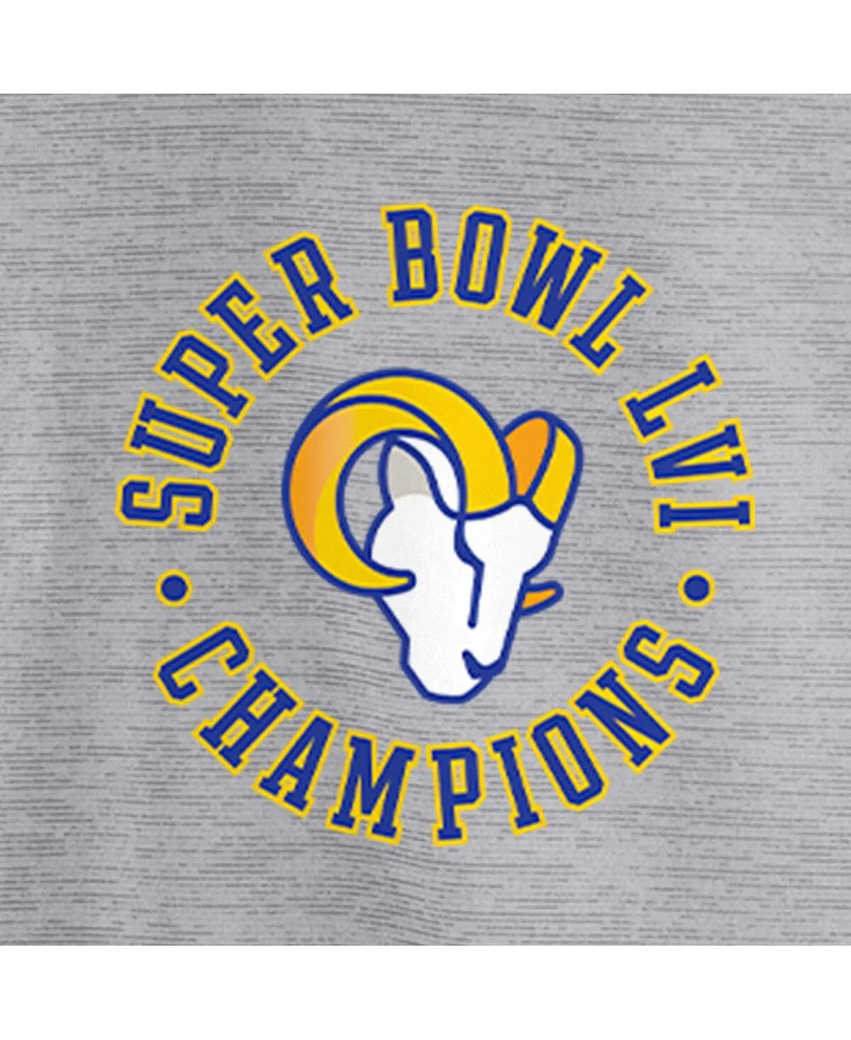 Men's Branded Los Angeles Rams Super Bowl LVI Champions Fanatics Gray Polo Shirt Gray