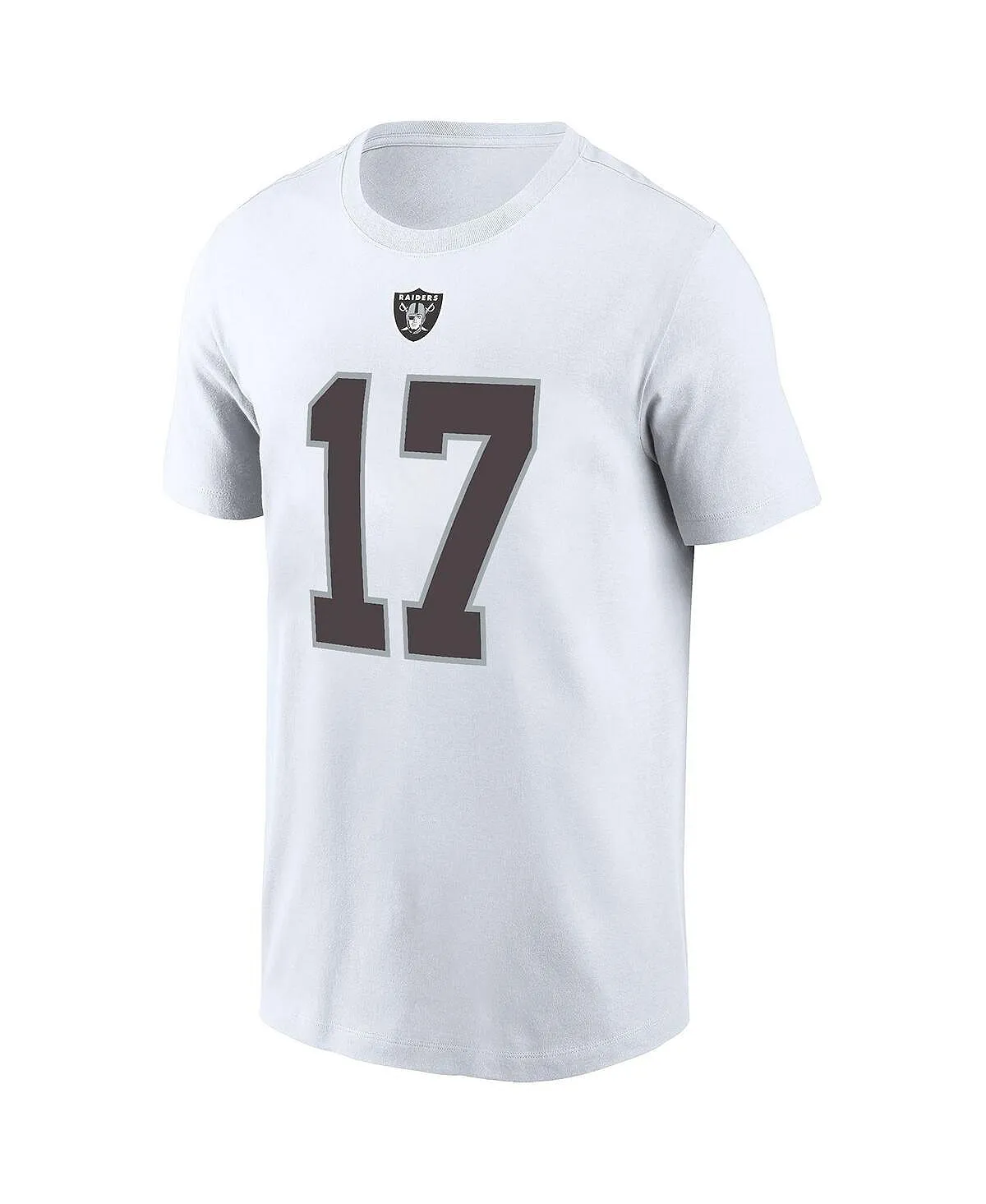 Men's Davante Adams White Las Vegas Raiders Nike Player Name and Number T-Shirt, White