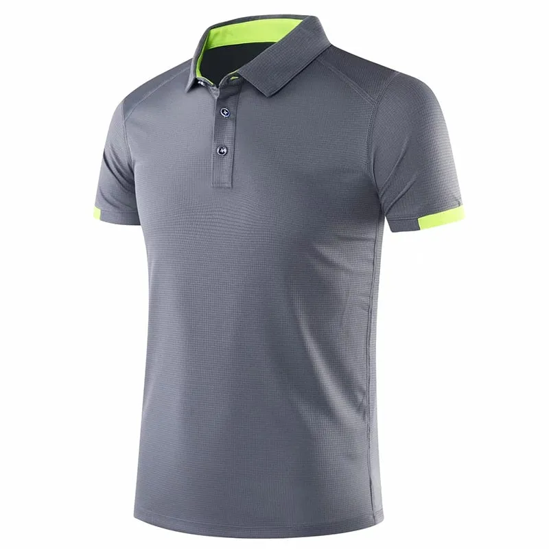 Men's Golf Tennis Outdoor Sportswear Short sleeve polo shirt Badminton T Shirt