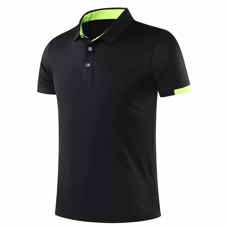 Men's Golf Tennis Outdoor Sportswear Short sleeve polo shirt Badminton T Shirt