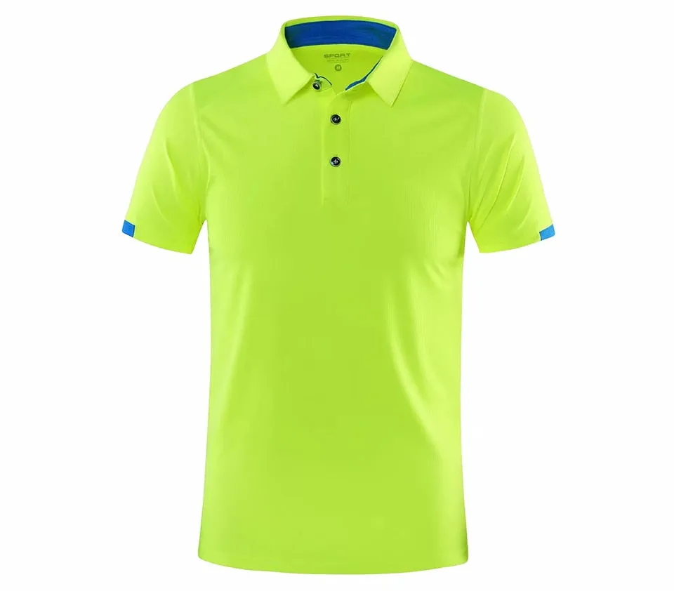 Men's Golf Tennis Outdoor Sportswear Short sleeve polo shirt Badminton T Shirt