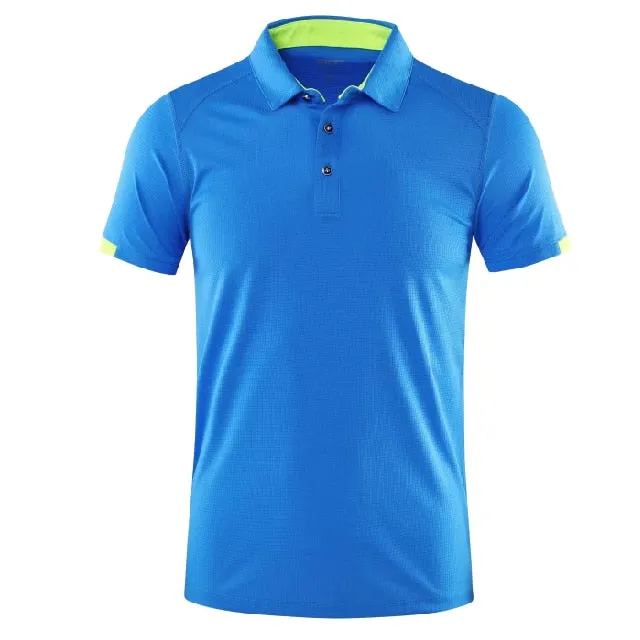 Men's Golf Tennis Outdoor Sportswear Short sleeve polo shirt Badminton T Shirt