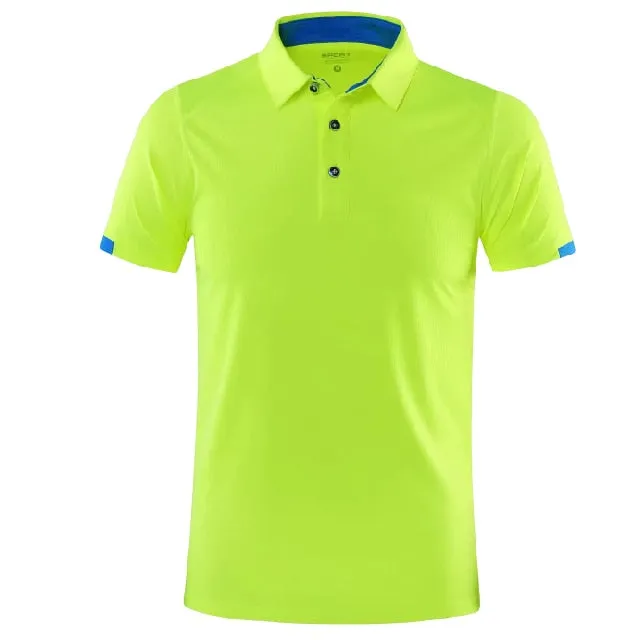 Men's Golf Tennis Outdoor Sportswear Short sleeve polo shirt Badminton T Shirt