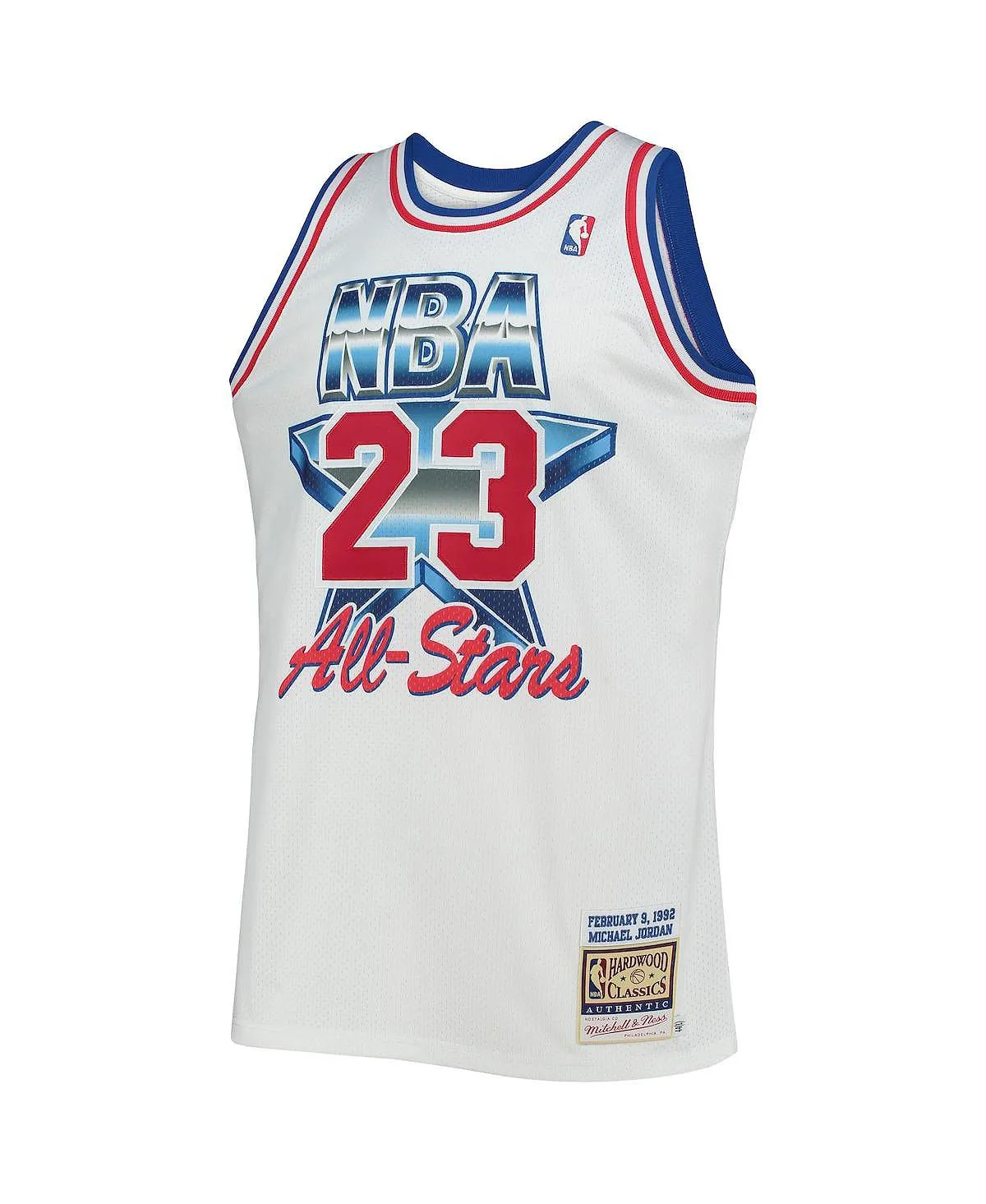 Men's jersey michael jordan white eastern conference hardwood classics 1992 nba all-star game Authentic Mitchell & Ness jersey, white