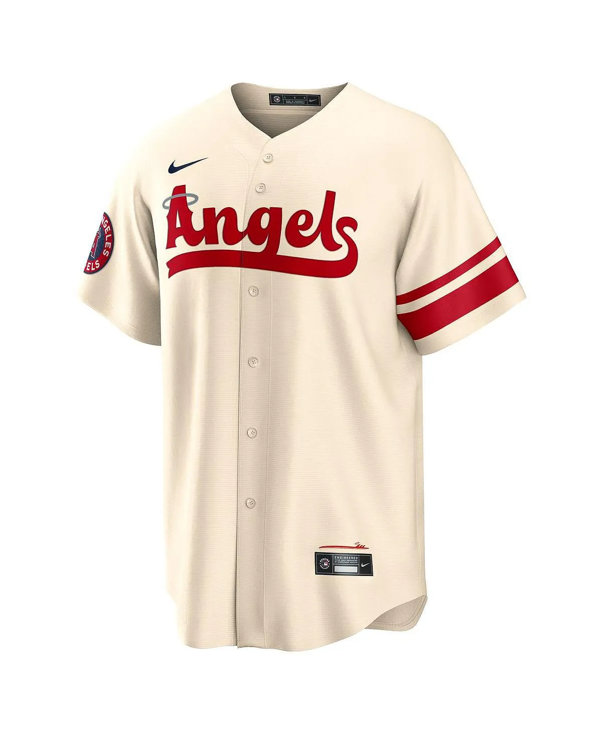 Men's los angeles angels 2022 city connect replica team Nike T-shirt, cream