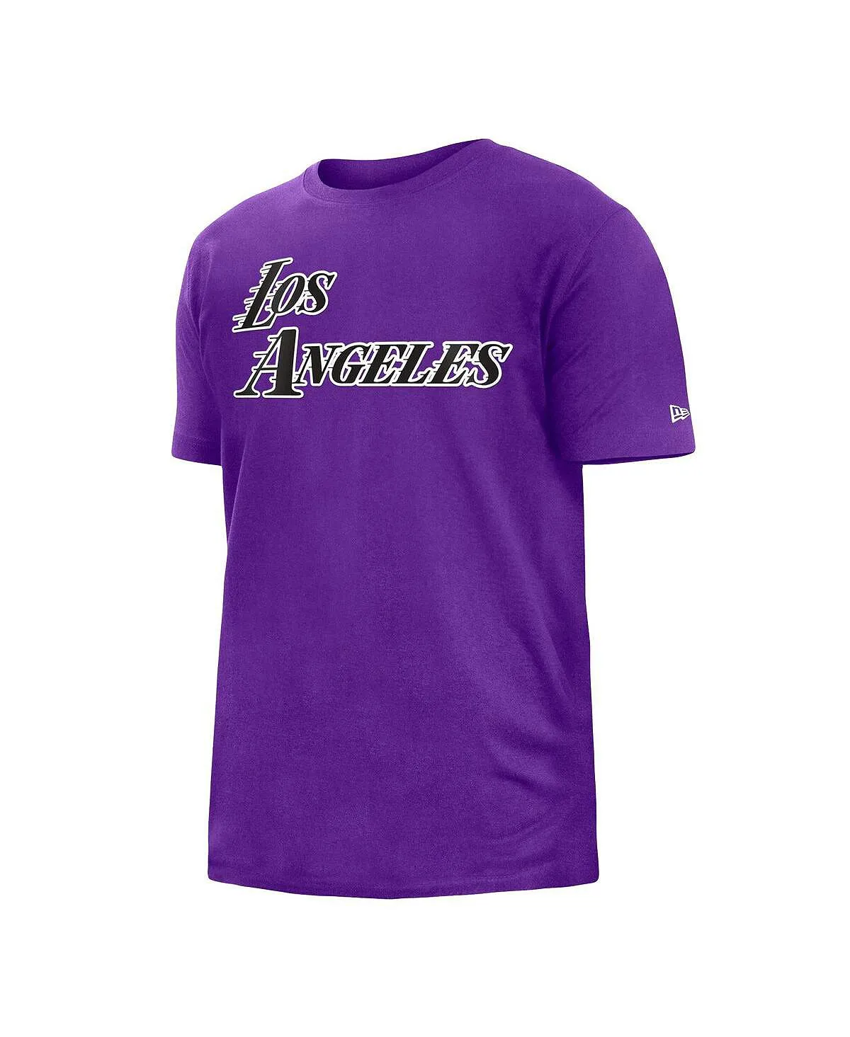 Men's Los Angeles Lakers 2022/23 City Edition Purple New Era Matte Jersey T-Shirt violet