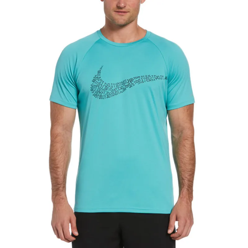 Nike - JDI Swoosh Short Sleeve Hydroguard (Washed Teal)