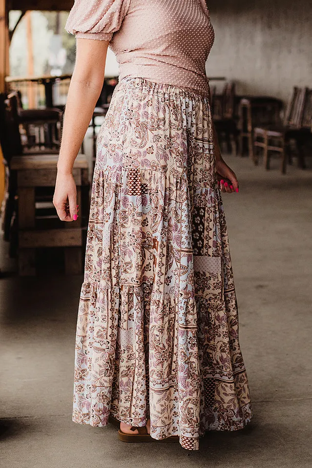 Patchwork Maxi Skirt