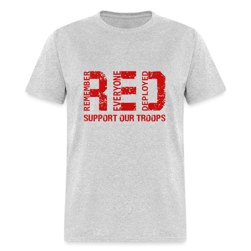 RED Remember Everyone Deployed T-Shirt (Support Our Troops)