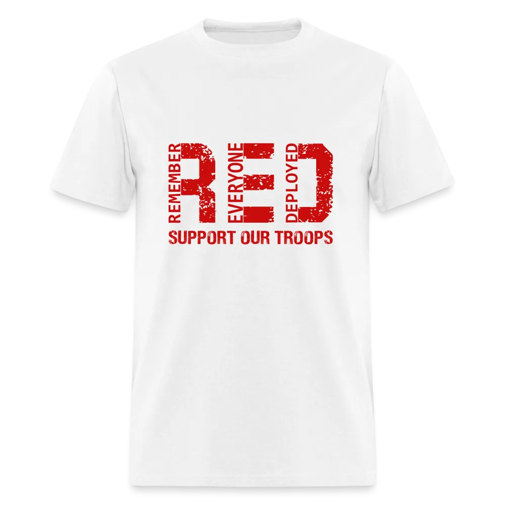 RED Remember Everyone Deployed T-Shirt (Support Our Troops)