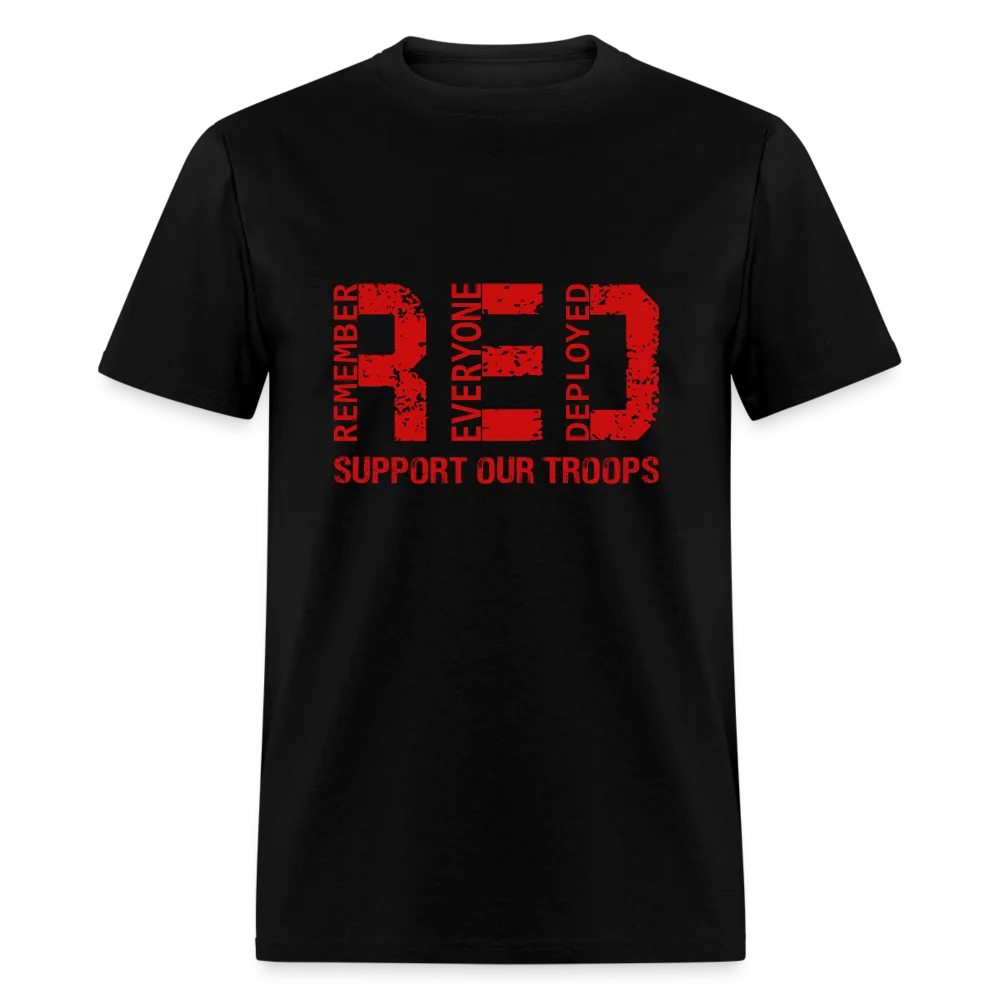 RED Remember Everyone Deployed T-Shirt (Support Our Troops)