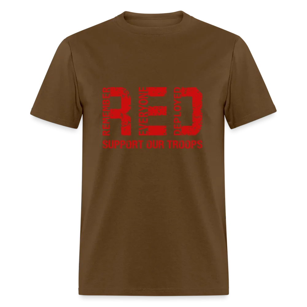 RED Remember Everyone Deployed T-Shirt (Support Our Troops)